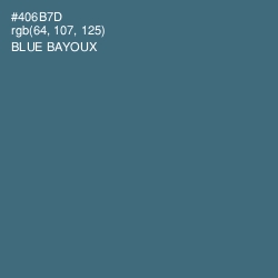 #406B7D - Blue Bayoux Color Image